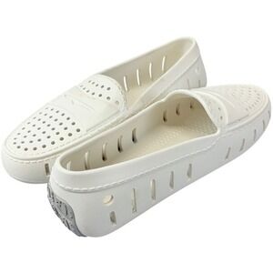 Floafers Loafer Driver Slip-On Womens Size 9 White Washable Shoes‎ Summer Flats